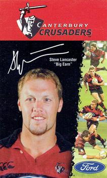 1999 Canterbury Rugby Football Union Ford/More FM Canterbury Crusaders #NNO Steve Lancaster Front